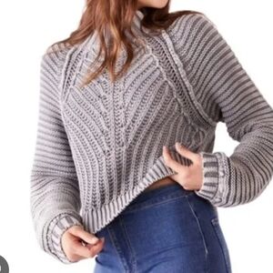 Free People Sweetheart Chunky Knit Long Sleeve Sweater